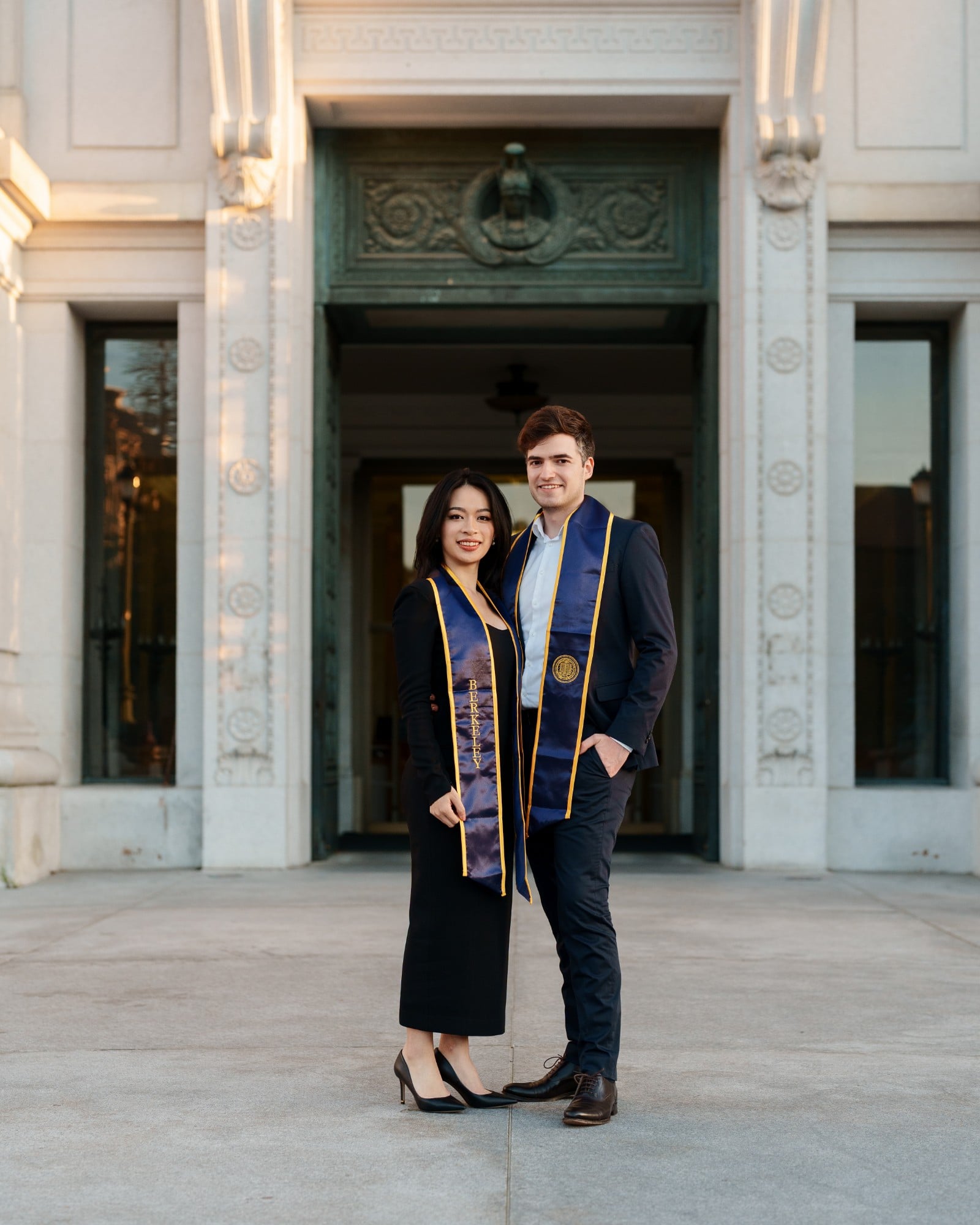 Winter Light at Cal — A Berkeley Grad Shoot with Two Sathers and a Campanile View — image 9